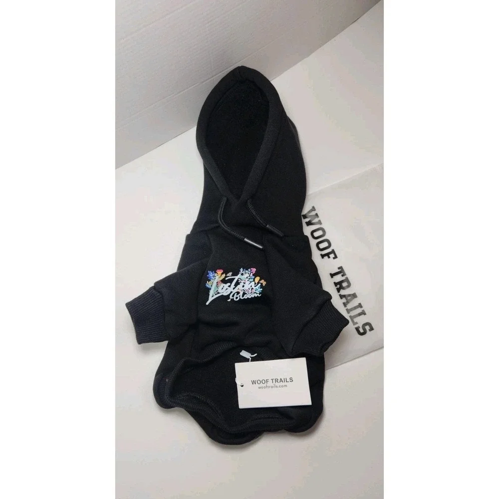 Blooming Teddy Dog Hoodie, Extra Warm Fleece Lining Stretchy Fit (Small) New